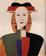 Kasimir Malevich The Girl-s hair with comb Spain oil painting artist